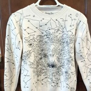 Christian Dior Horoscope Embroidered Sweater